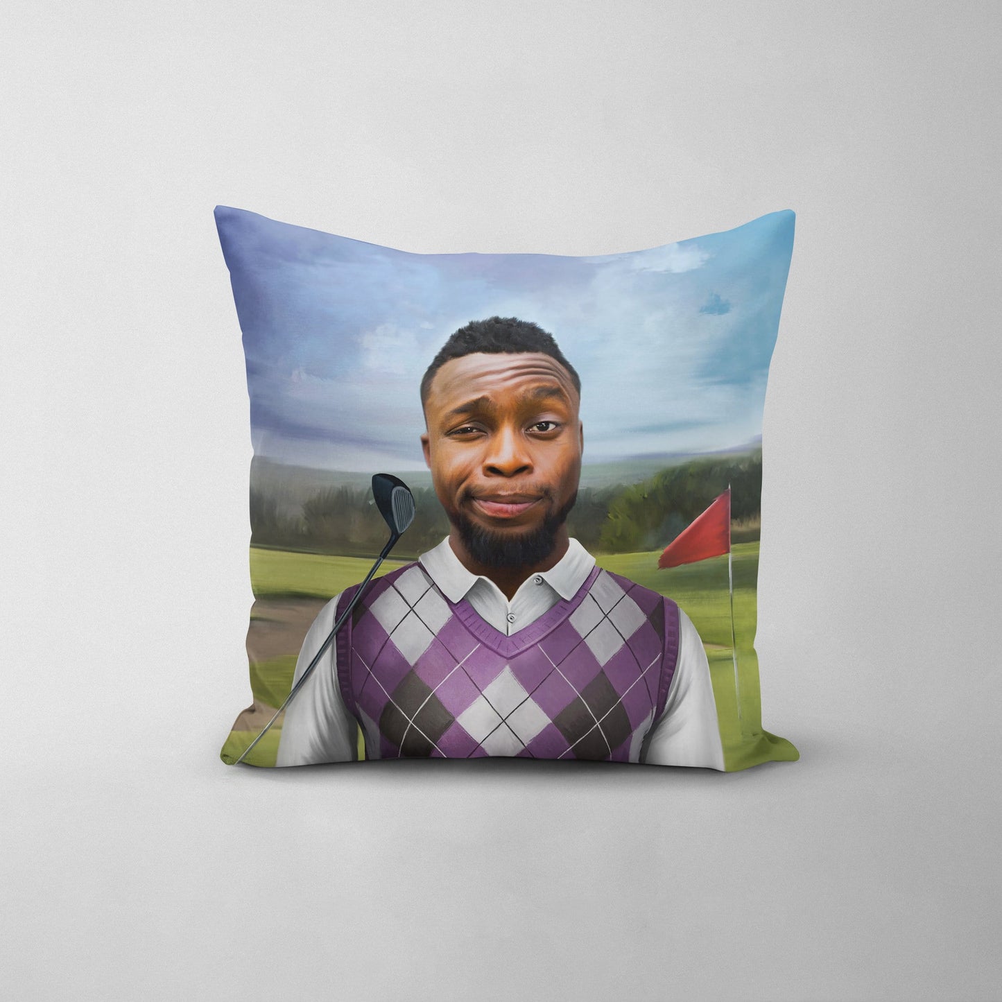 The Golfer - Custom Throw Pillow