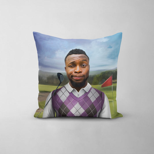 The Golfer - Custom Throw Pillow