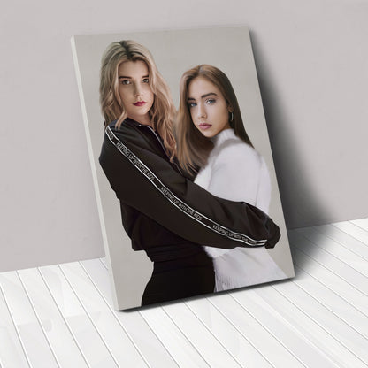 The Insta Sisters - Custom Canvas
