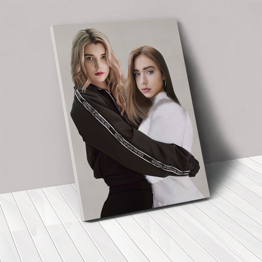 The Insta Sisters - Custom Canvas