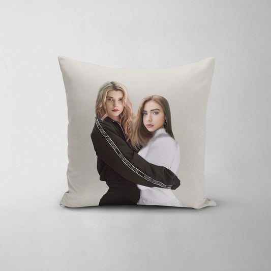 The Insta Sisters - Custom Throw Pillow