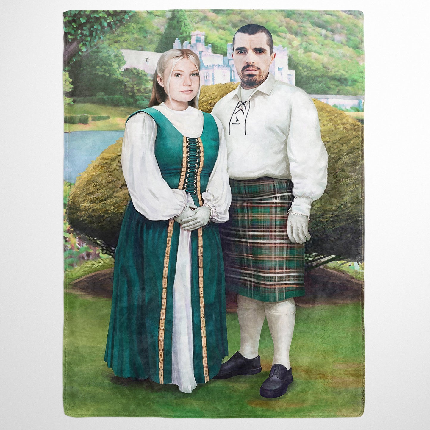 The Irish Couple - Custom Fleece Blanket