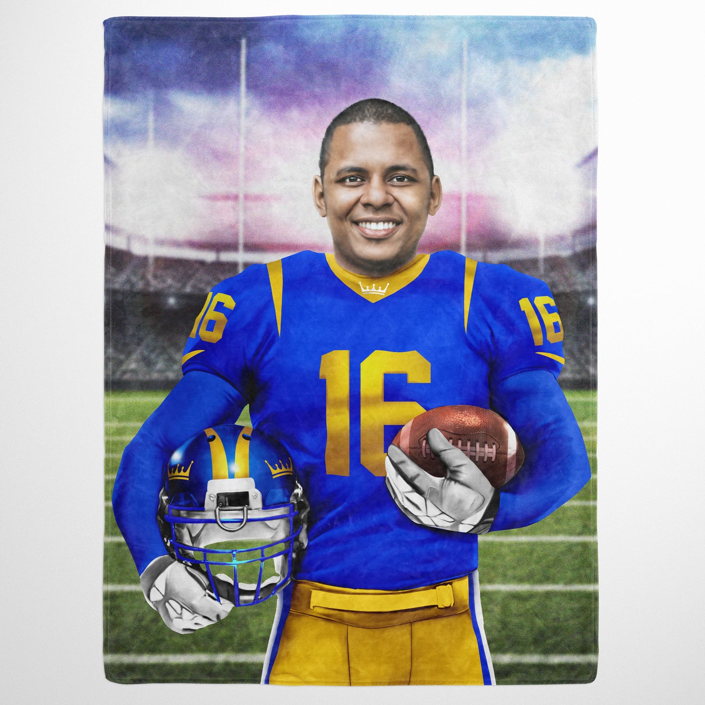 The LA Blues - Custom Fleece Blanket