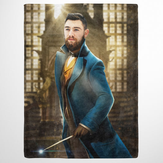 The Smart Wizard - Custom Fleece Blanket