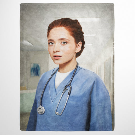 The Nurse - Custom Fleece Blanket