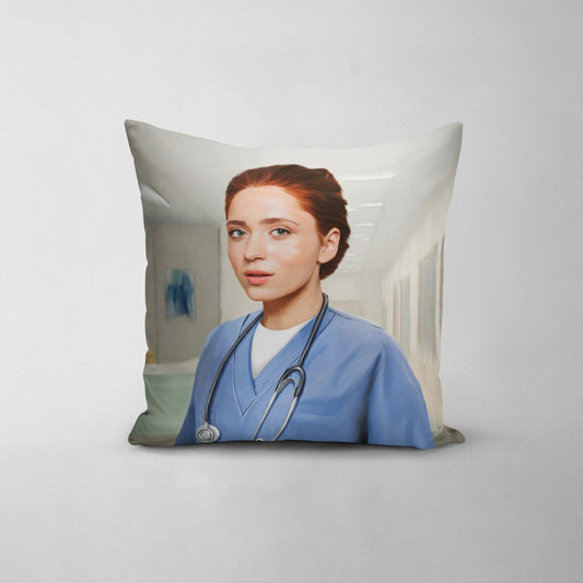 The Nurse - Custom Throw Pillow