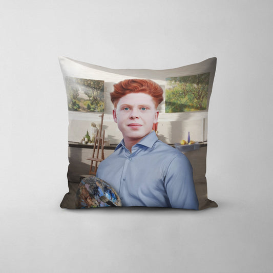 The Painter - Custom Throw Pillow