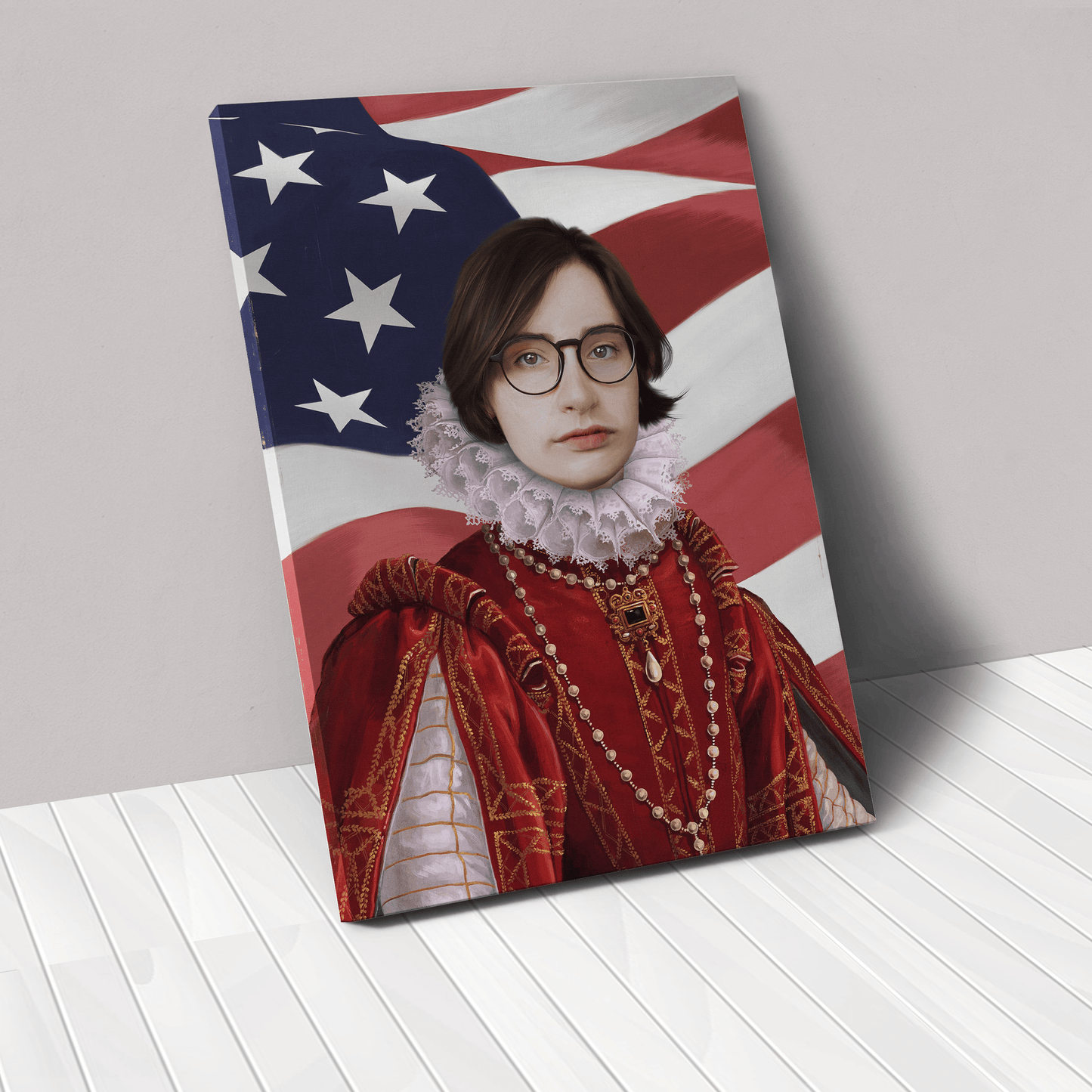 The Queen of Roses USA Edition - Custom Canvas