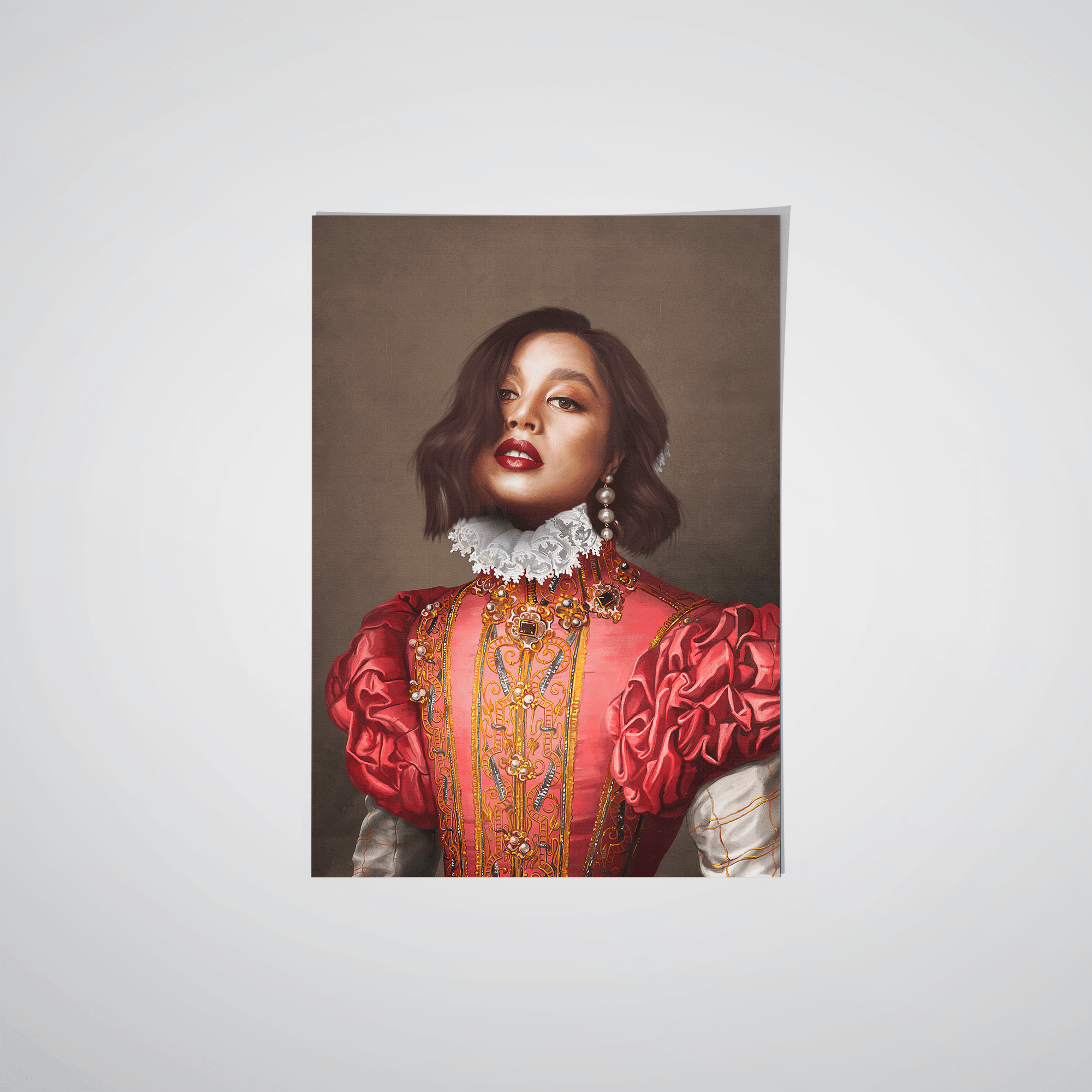 The Red Rose | Custom Renaissance Poster | Masterpiece Me The Red Rose | Custom Renaissance Poster | Masterpiece Me