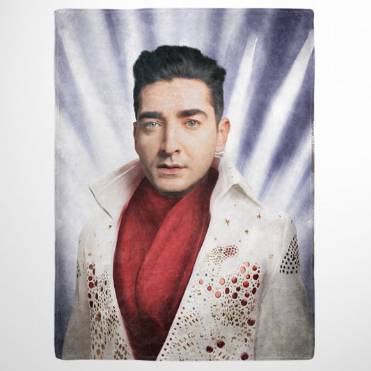The Rock God - Custom Fleece Blanket