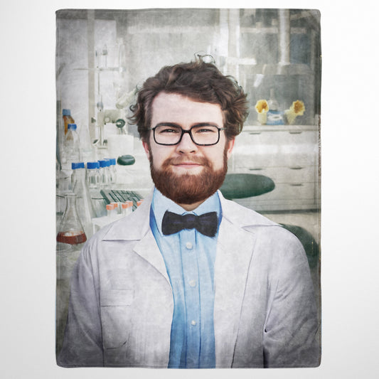 The Scientist - Custom Fleece Blanket
