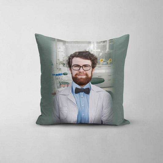 The Scientist - Custom Throw Pillow