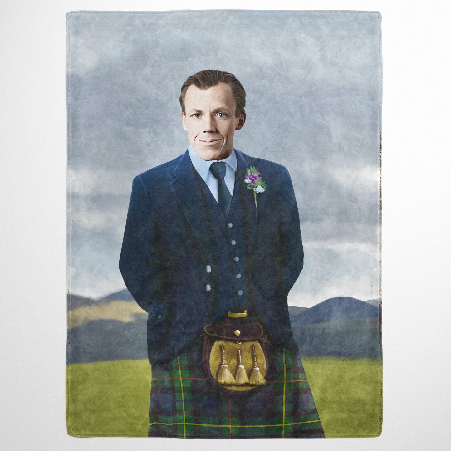 The Scottish Highlander - Custom Fleece Blanket
