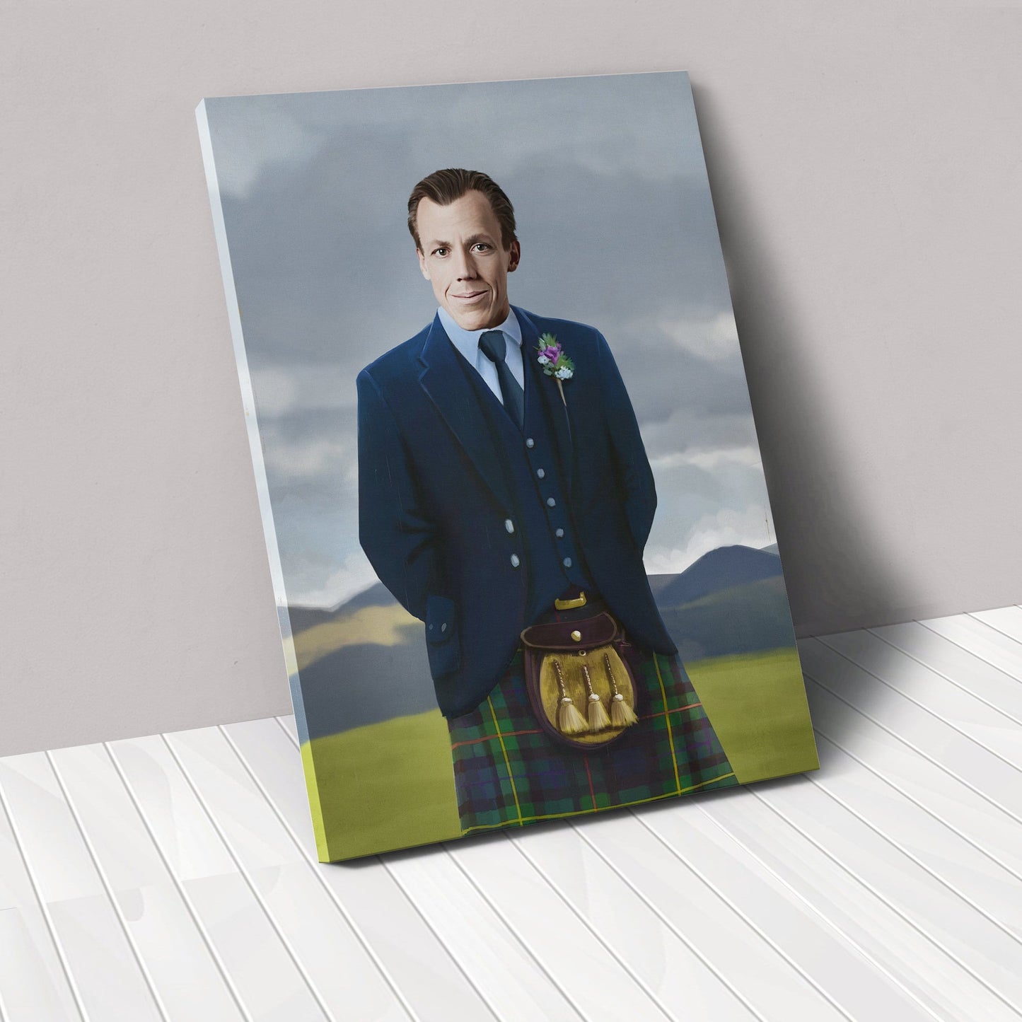The Scottish Highlander - Custom Canvas