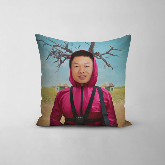 The Squid Guard - Custom Throw Pillow