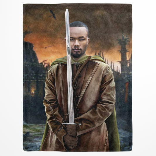 The Swordsman - Custom Fleece Blanket