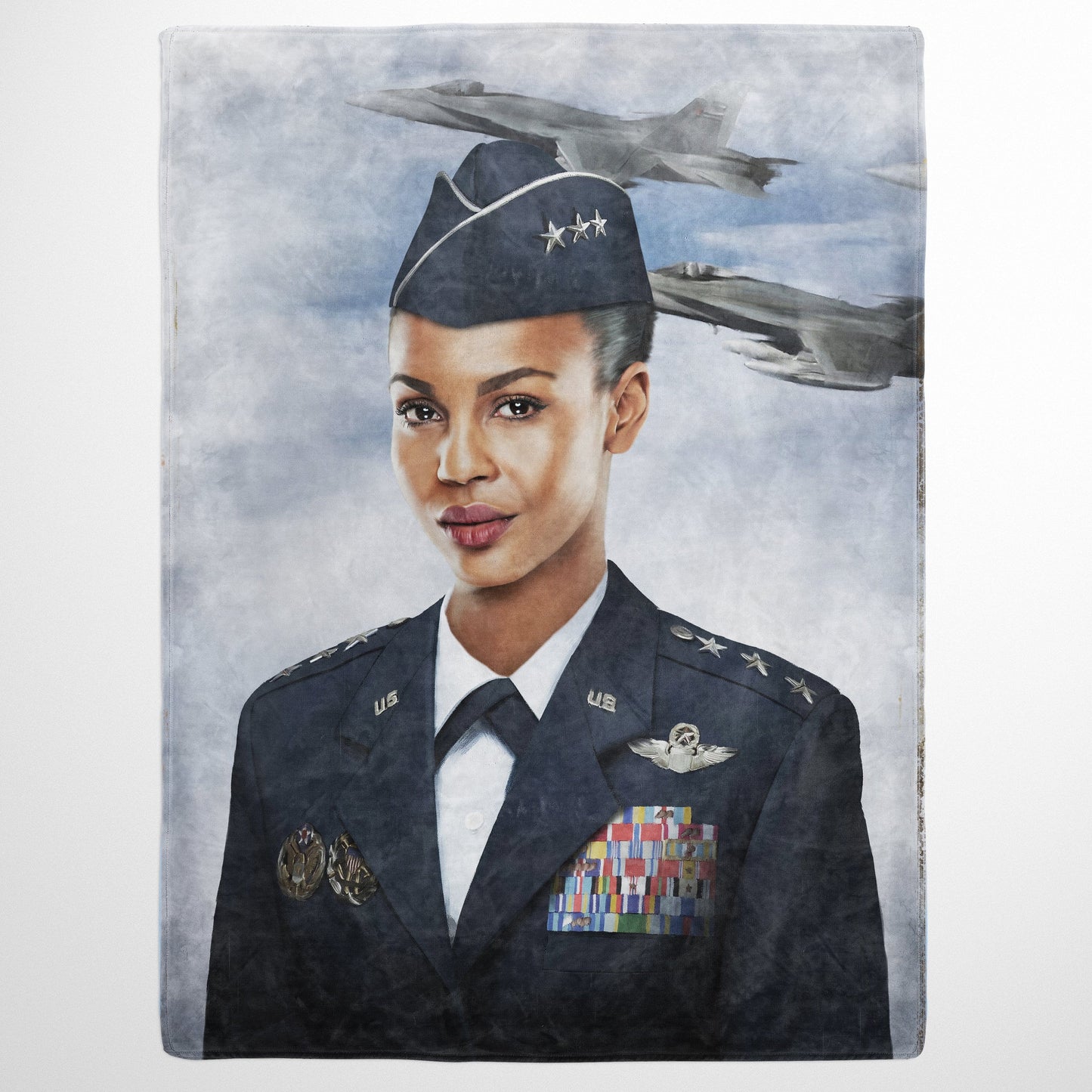 The US Air Force (Female) - Custom Fleece Blanket