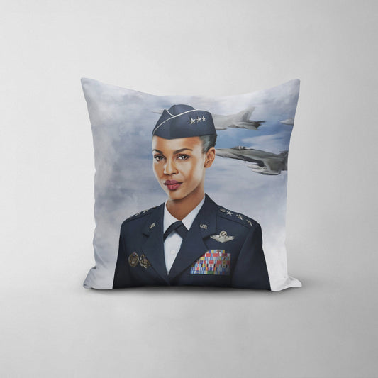 The US Air Force (Female) - Custom Throw Pillow