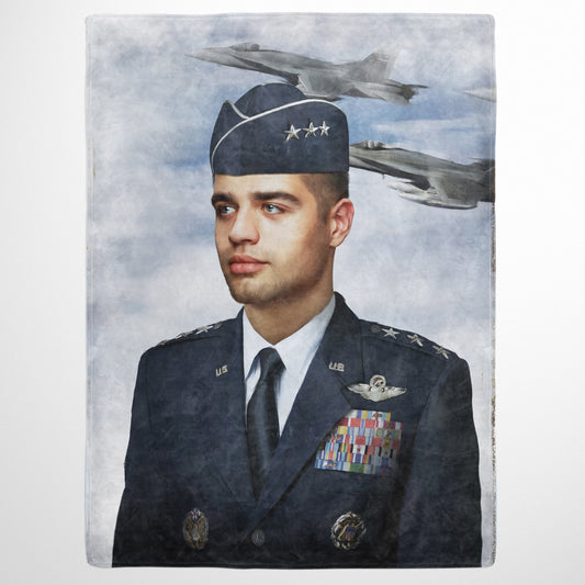The US Air Force (Male) - Custom Fleece Blanket