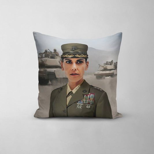 The US Military (Female) - Custom Throw Pillow