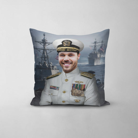 The US Navy (Male) - Custom Throw Pillow
