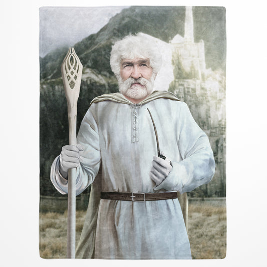 The White Sorcerer - Custom Fleece Blanket