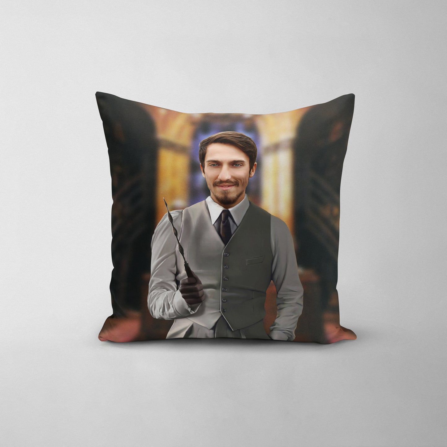 The Wise Wizard - Custom Throw Pillow