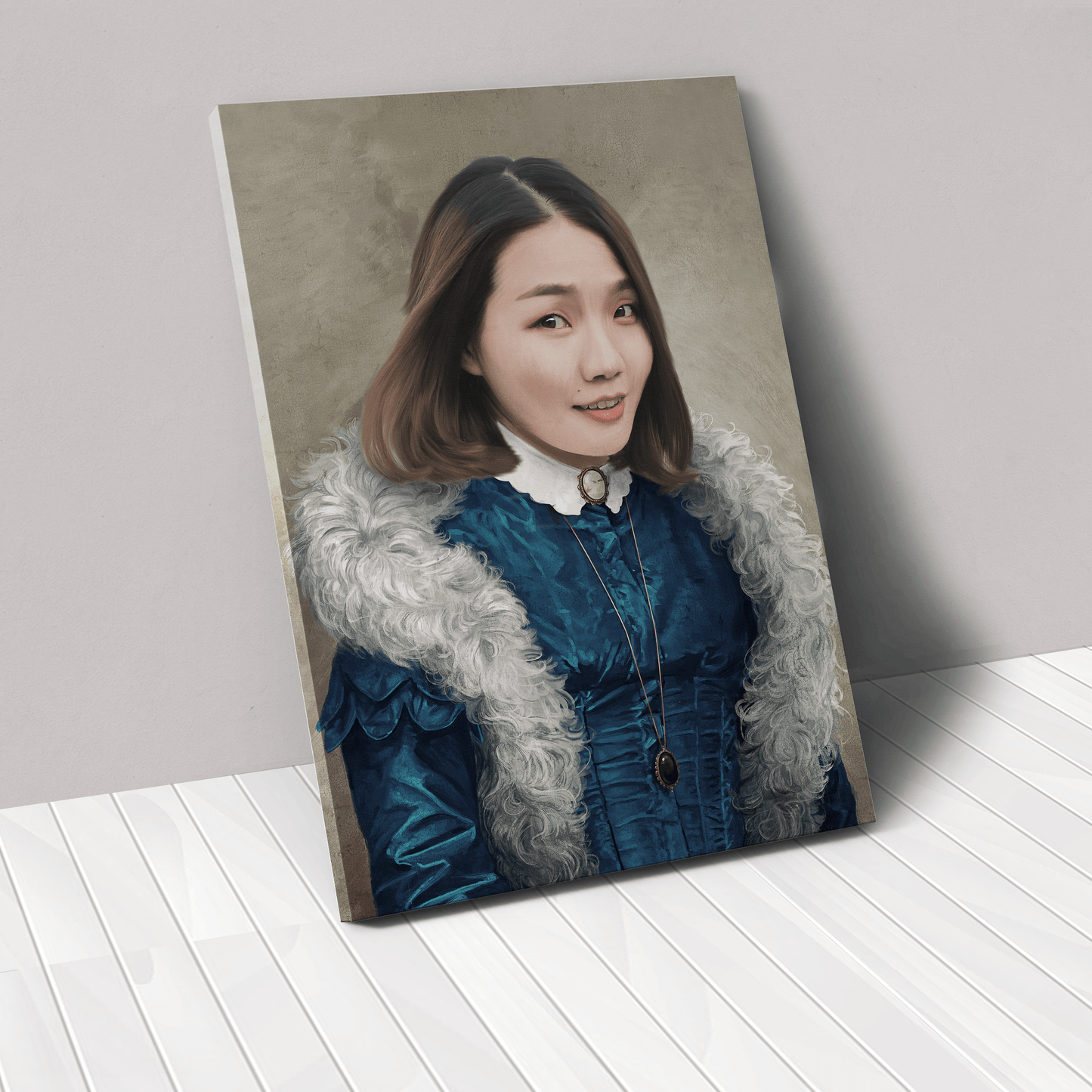 The Boa Lady - Custom Canvas