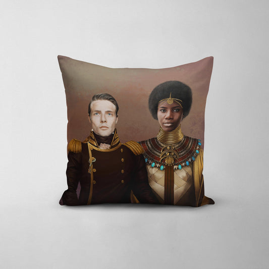 The Admiral & Nubian Queen - Custom Throw Pillow