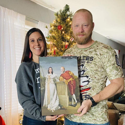 The Courtly Couple - Custom Canvas
