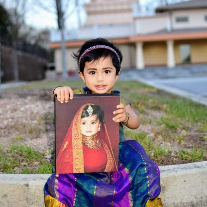 The Indian Rani - Custom Canvas
