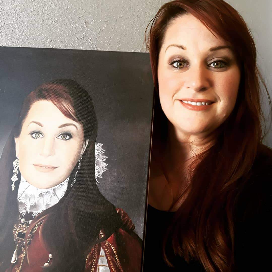 The Queen of Roses - Custom Canvas