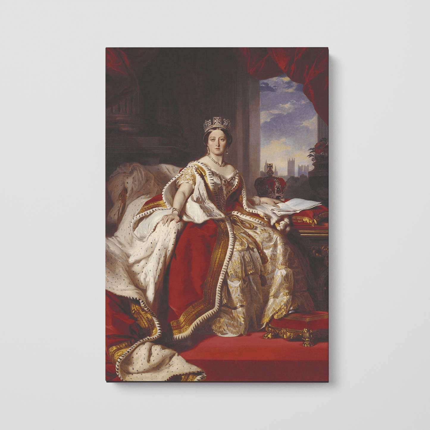 Custom Portrait of Queen Victoria in her room