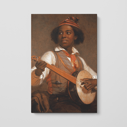 Custom Portrait of The Banjo Player, 1856