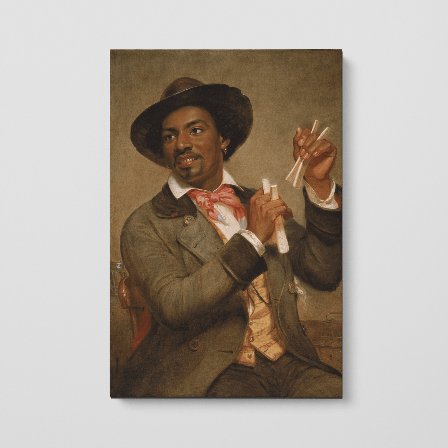 Custom Portrait of The Bone Player, 1856