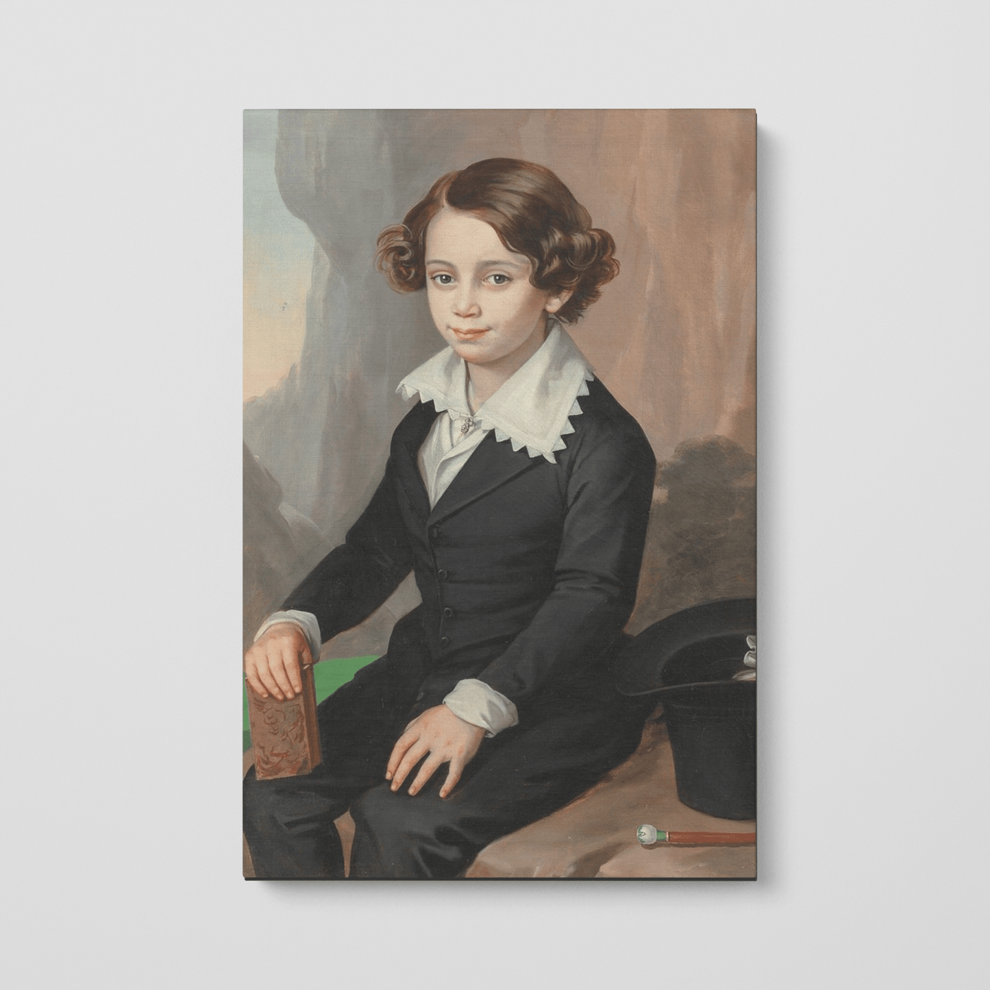 Custom Portrait of a Boy by Ferdinand Georg Waldmüller