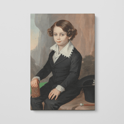 Custom Portrait of a Boy by Ferdinand Georg Waldmüller