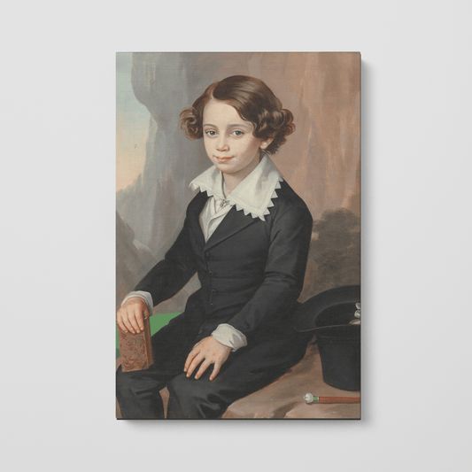Custom Portrait of a Boy by Ferdinand Georg Waldmüller