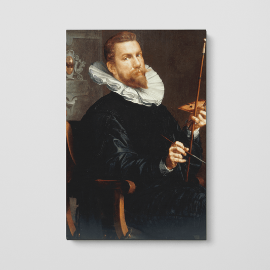 Custom Portrait of Self Portrait, 1601 by Joachim Wtewael