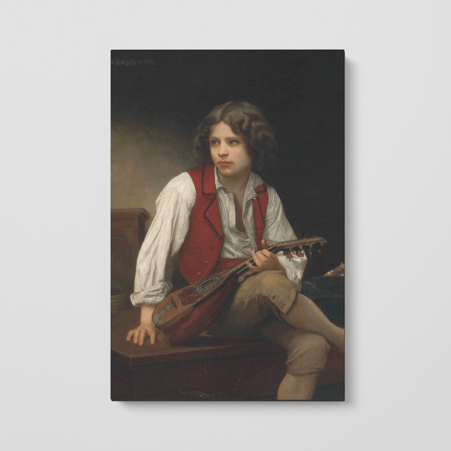 Custom Portrait of Italien a la mandoline, 1870