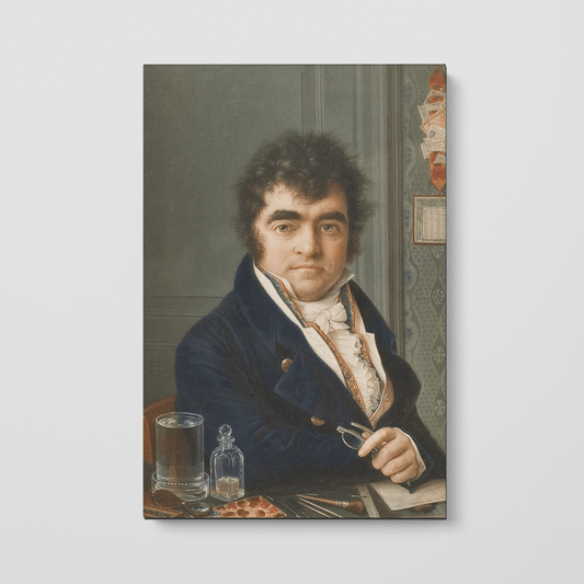 Custom Portrait of Self Portrait by Louis Marie Autissier