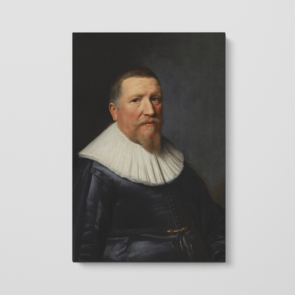 Custom Portrait of An Unknown 58 year old man, 1639 by Michiel Jansz van Mierevelt