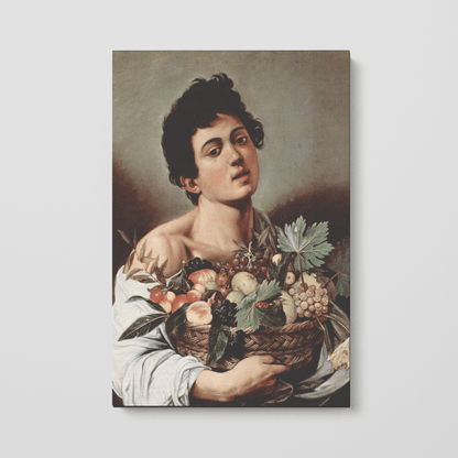 Custom Portrait of Boy with a Basket of Fruit, 1593 by Caravaggio